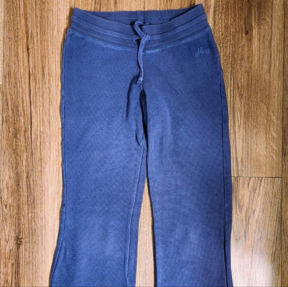 Anthropologie Joie Rare Thermal Knit Navy Flared Leg Sweatpants Size Small